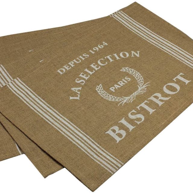 SET DE TABLE JUTE BISTRO