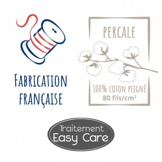 TAIE DE TRAVERSIN PERCALE TRADILINGE