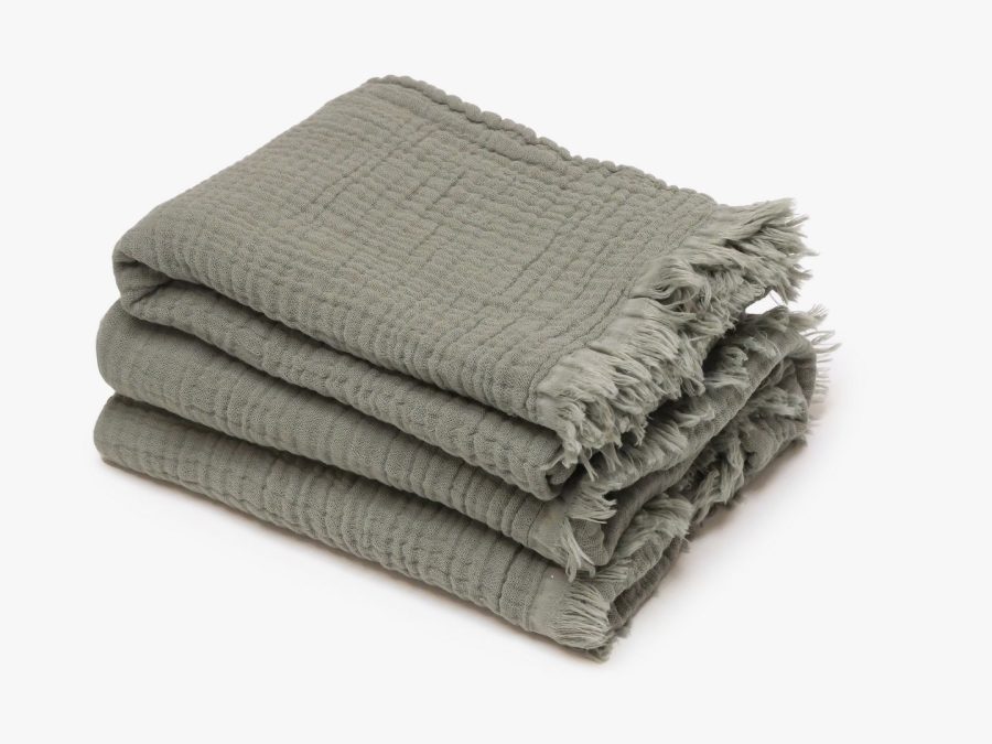 LOT DRAP DE DOUCHE 70X130 + SERVIETTE 50X90 KEA