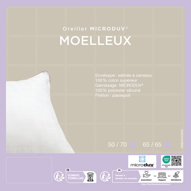 OREILLER FJORD MICRODUV MOELLEUX