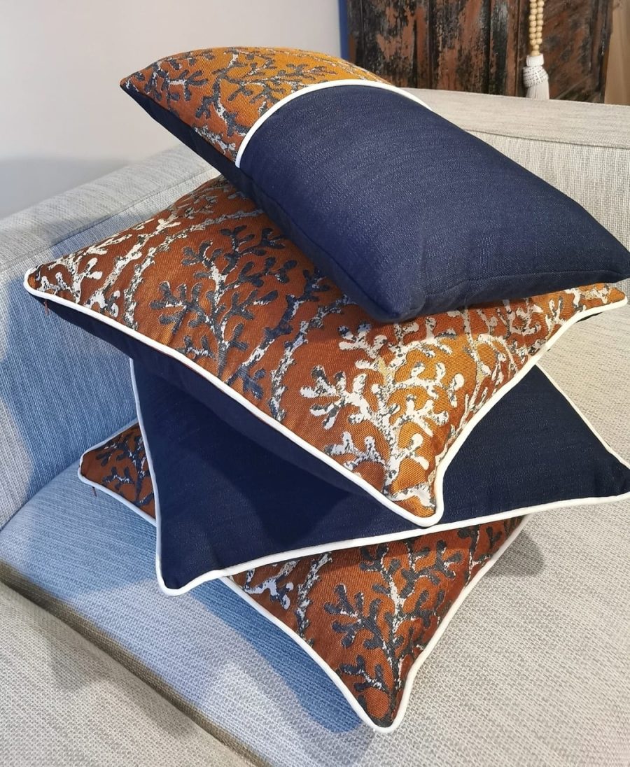 COUSSIN GARNI MERAKI COLLECTION CORAIL