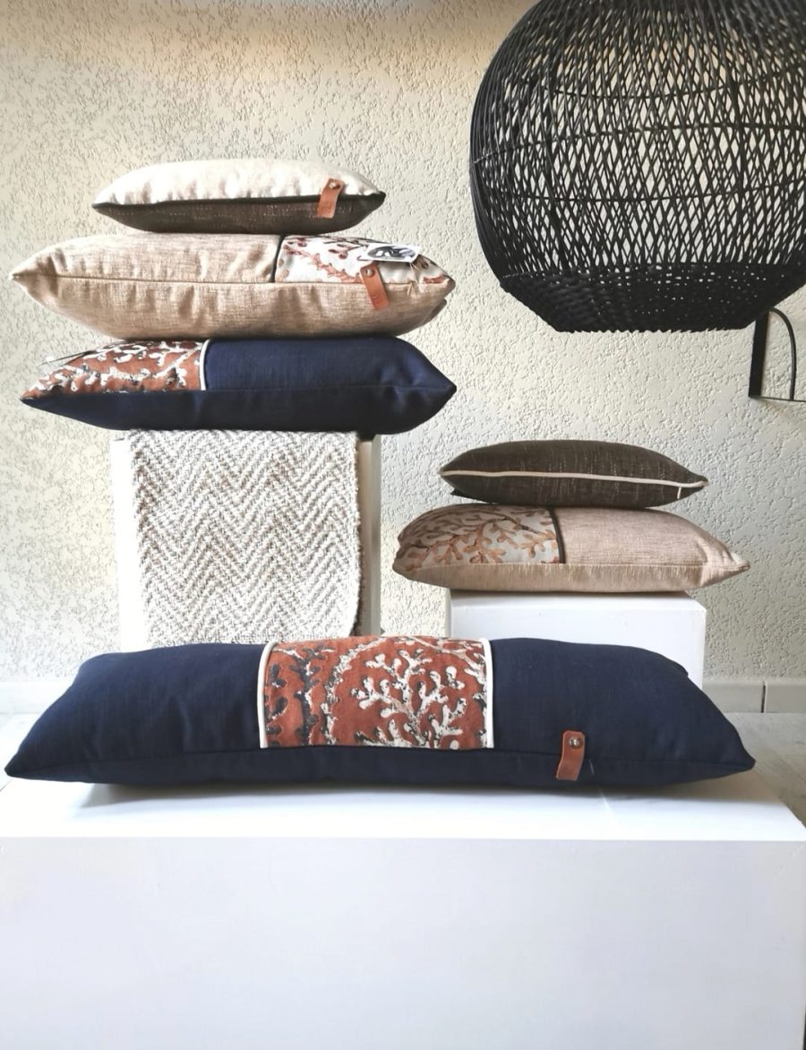 COUSSIN GARNI MERAKI COLLECTION CORAIL