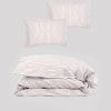 TAIE D'OREILLER CARREAUX ROUILLE PERCALE BIO