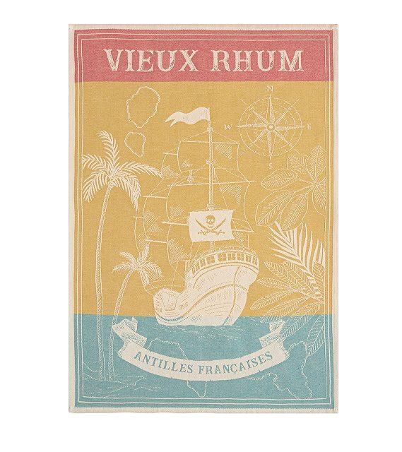 TORCHON RHUM VIEUX 50X75