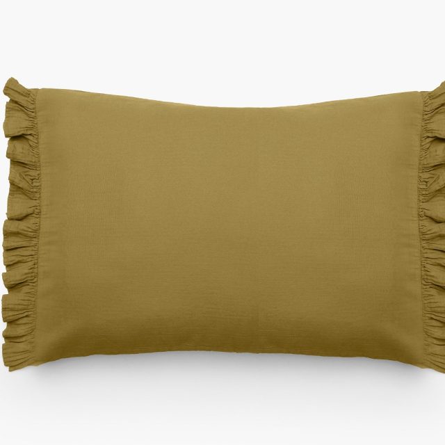 HOUSSE DE COUSSIN ELSA 2 VOLANTS