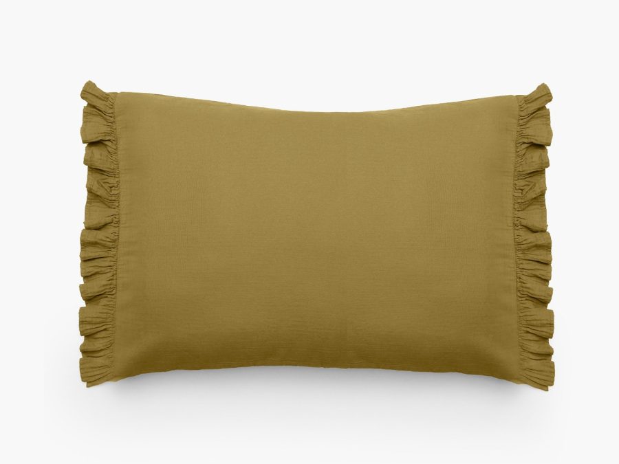 HOUSSE DE COUSSIN ELSA 2 VOLANTS