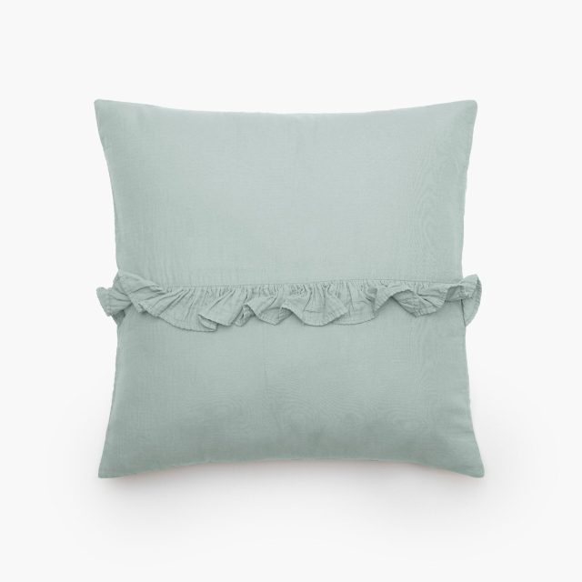HOUSSE DE COUSSIN ELSA 1 VOLANT CENTRAL