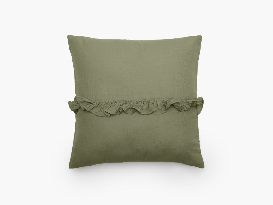 HOUSSE DE COUSSIN ELSA 1 VOLANT CENTRAL
