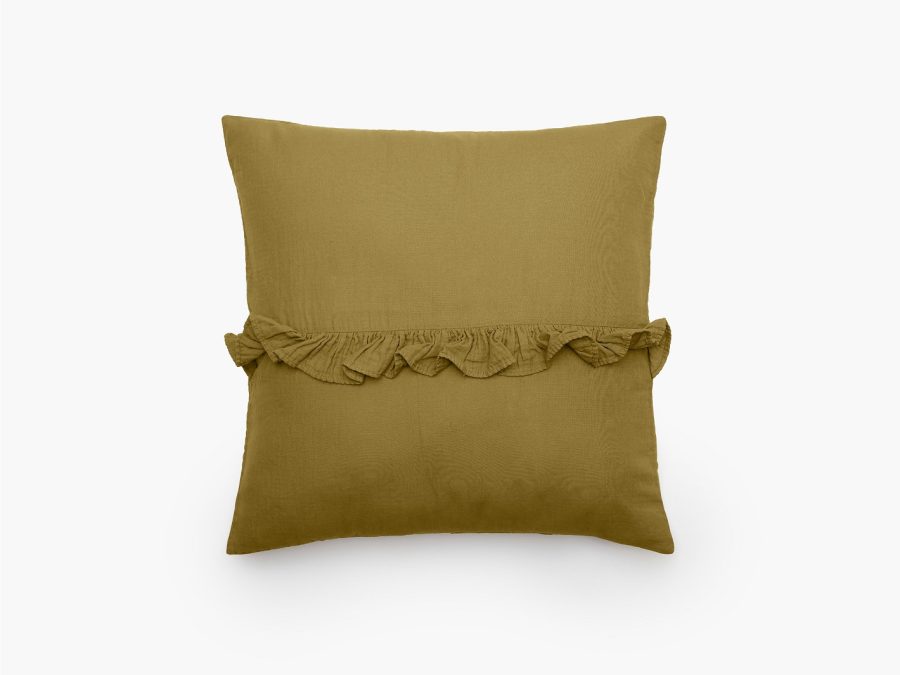 HOUSSE DE COUSSIN ELSA 1 VOLANT CENTRAL