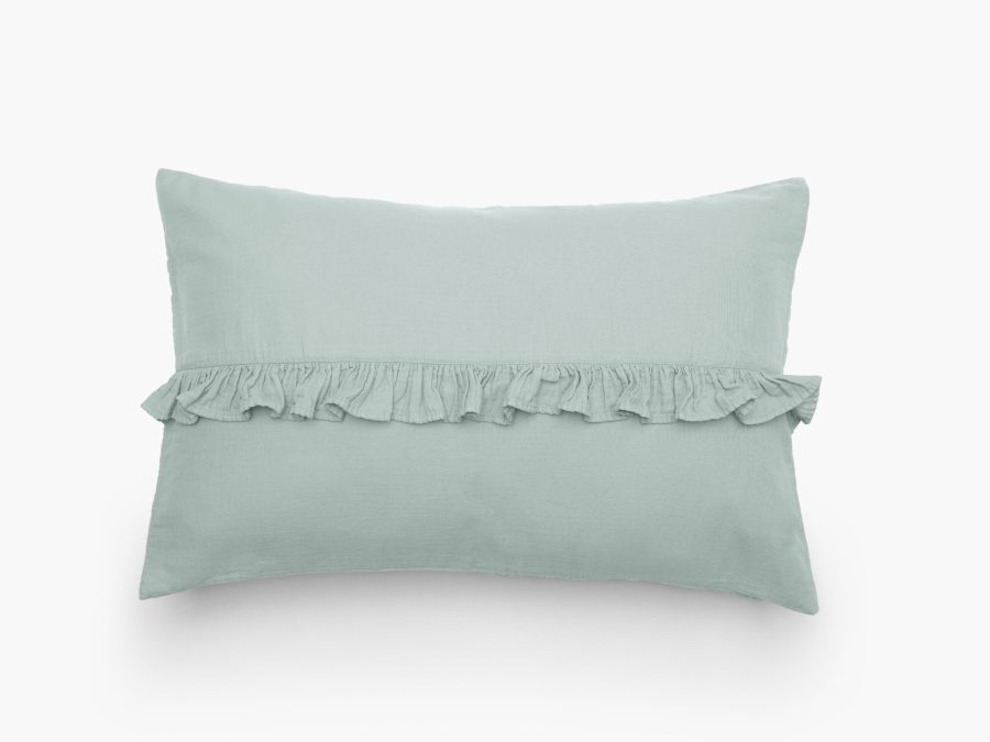 HOUSSE DE COUSSIN ELSA 1 VOLANT CENTRAL