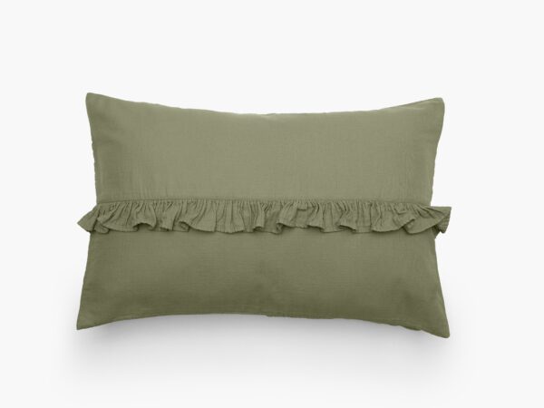 HOUSSE DE COUSSIN ELSA 1 VOLANT CENTRAL – Image 2