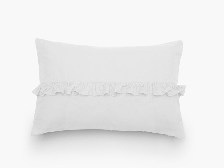 HOUSSE DE COUSSIN ELSA 1 VOLANT CENTRAL