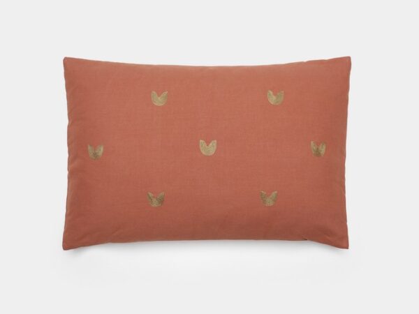 HOUSSE DE COUSSIN LEONIE BRODERIE FEUILLES – Image 2