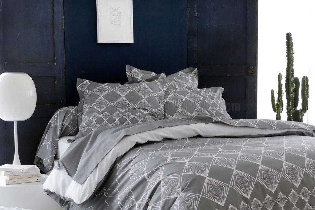 PARURE 3 PIECES DP+2TO 65X65 FOREVER GRIS 57FILS