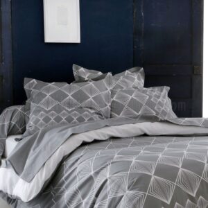PARURE 3 PIECES DP+2TO 65X65 FOREVER GRIS 57FILS