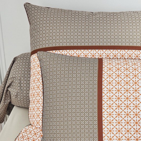 TAIE D'OREILLER GABIN EPICE PERCALE