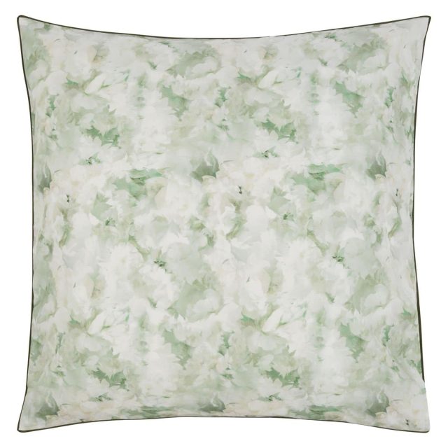 TAIES D'OREILLERS FLEURS DE JOUR CELADON