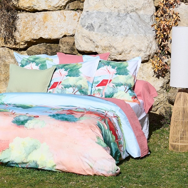Housse De Couette Percale De Coton 120 Fils - A L'OMBRE DES PINS