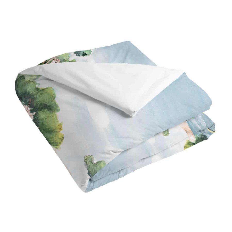 Housse De Couette Percale De Coton 120 Fils - A L'OMBRE DES PINS