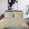 HOUSSE DE COUETTE VERSALUXE UNI/ RAYE SATIN