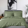 HOUSSE DE COUETTE VERSALUXE UNI/ RAYE SATIN