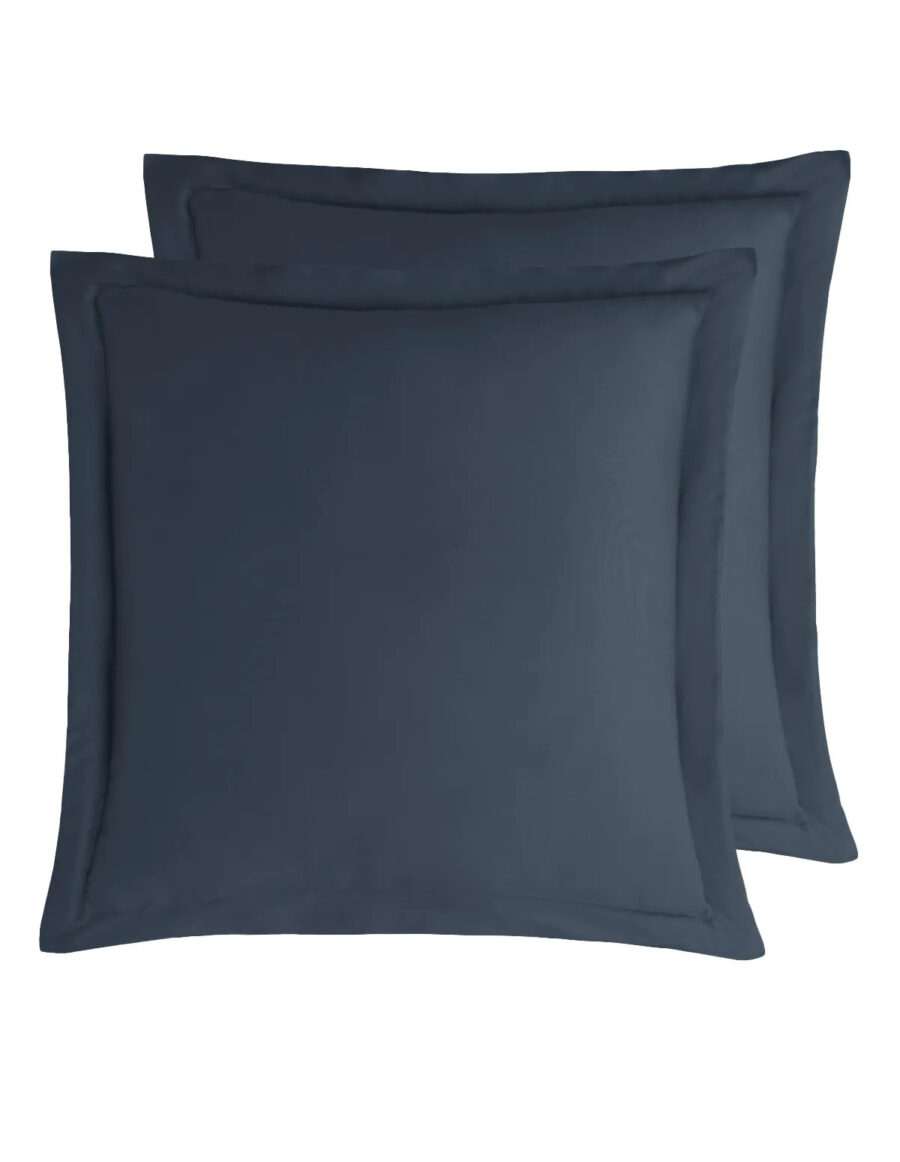 LOT DE 2 TAIES D'OREILLER VERSALUXE UNI SATIN