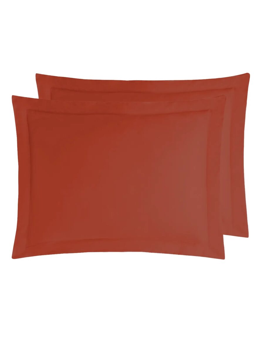 LOT DE 2 TAIES D'OREILLER VERSALUXE UNI SATIN