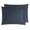 LOT DE 2 TAIES D'OREILLER VERSALUXE UNI SATIN