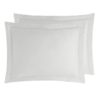 LOT DE 2 TAIES D'OREILLER VERSALUXE UNI SATIN