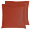 LOT DE 2 TAIES D'OREILLER VERSALUXE UNI SATIN