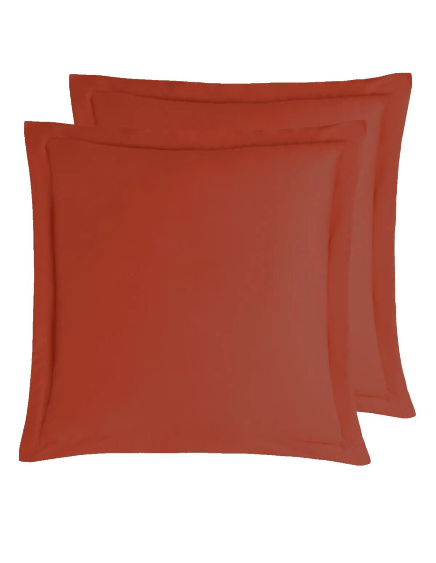LOT DE 2 TAIES D'OREILLER VERSALUXE UNI SATIN