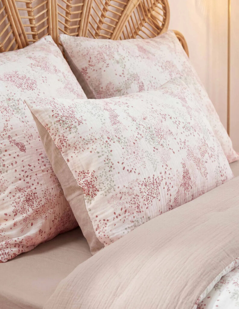 LOT DE 2 TAIES D'OREILLER ELSA LOFT EN GAZE DE COTON
