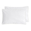 LOT DE 2 TAIES D'OREILLER BRODEES PIUMMI PERCALE