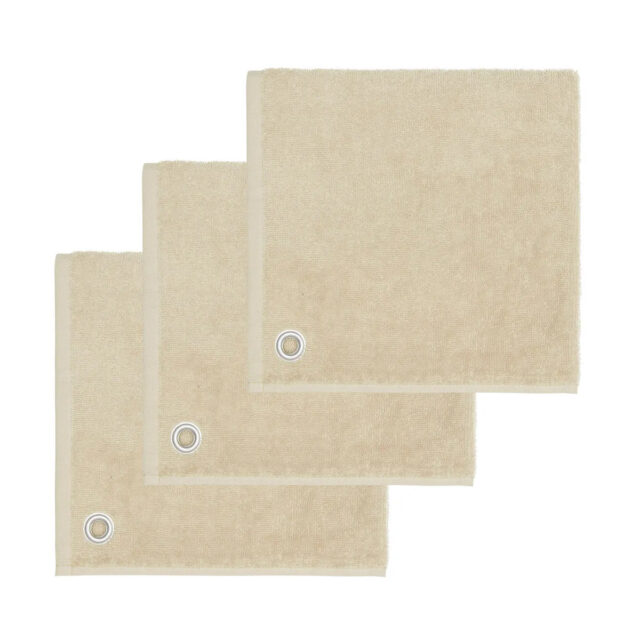 LOT DE 3 TORCHONS EPONGE OEILLET CARRE AMAIA