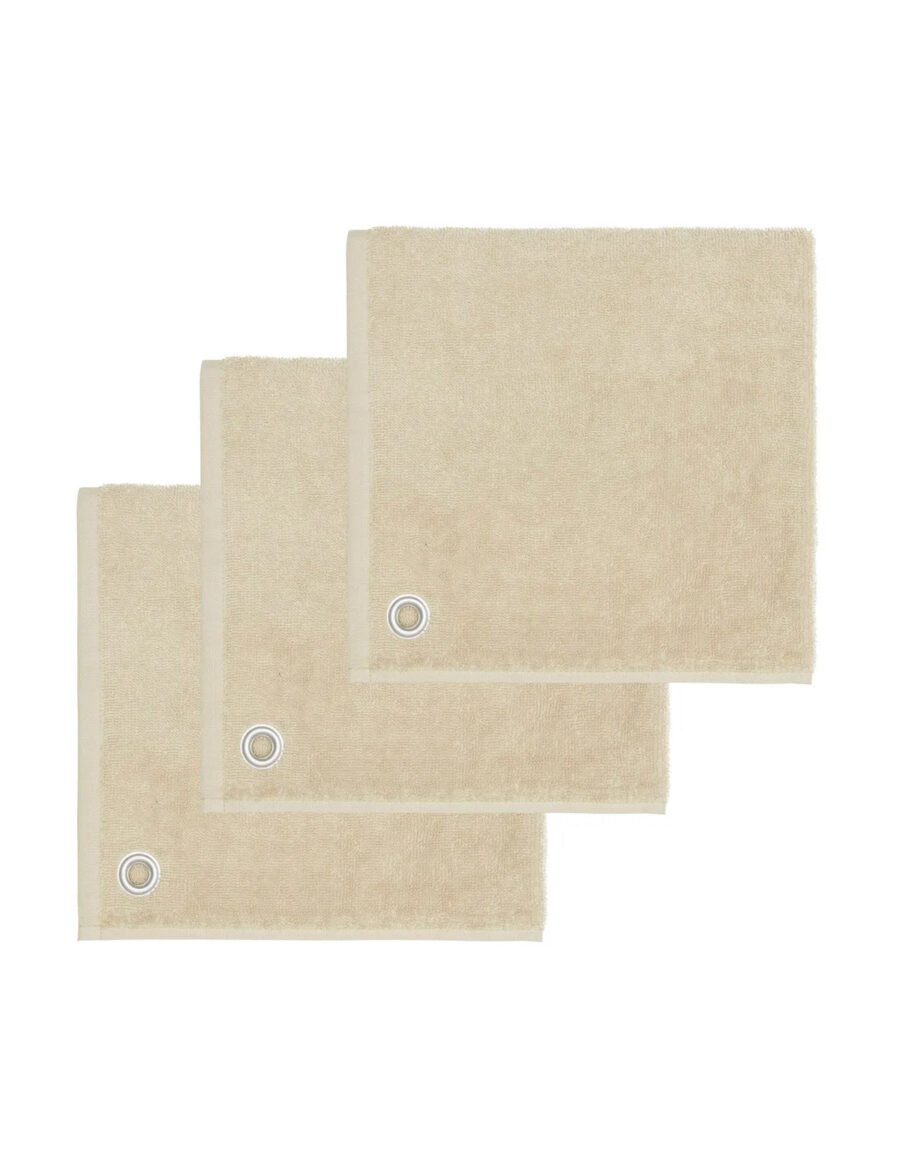 LOT DE 3 TORCHONS EPONGE OEILLET CARRE AMAIA
